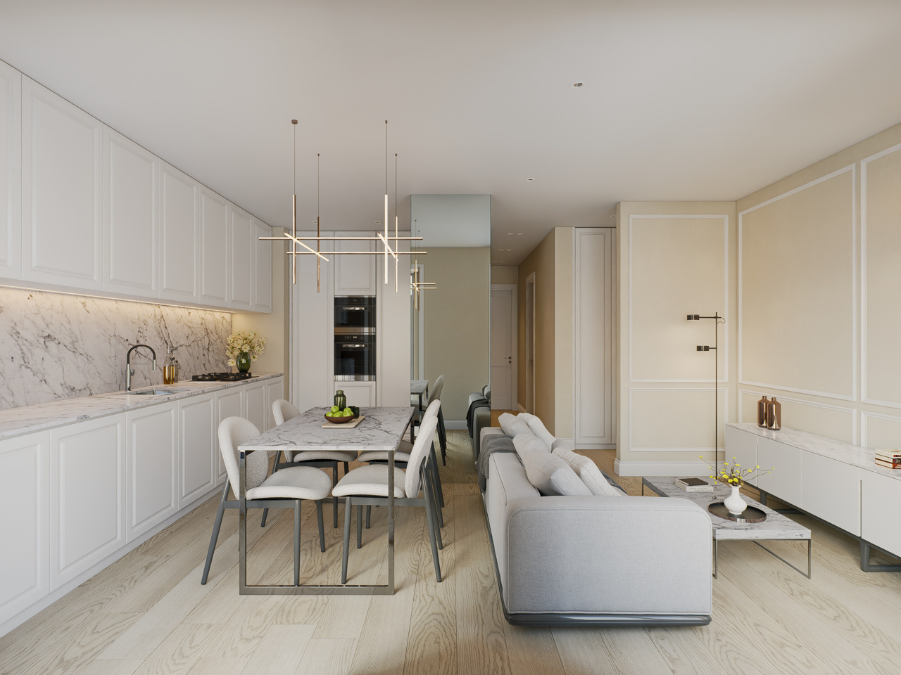 Cozinha e Sala de Estar